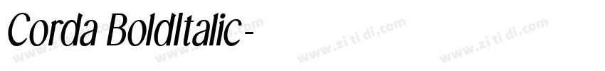 Corda BoldItalic字体转换 Corda BoldItalic字体转换